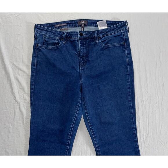 NYDJ Lift/Tuck Barbara Bootcut Stretch Denim Jeans. Dark Wash, Women's 14S. GUC! - Picture 5 of 9